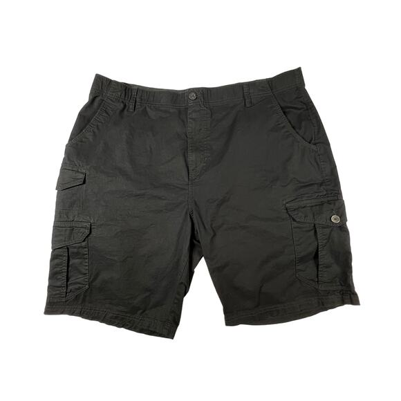 Iron Flex Mens Cargo Shorts Size 40 Black Comfort Waist Multiple Pockets - Picture 1 of 9